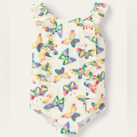 Baby Boden Other - NWT Baby Boden | Bow back butterfly swimsuit